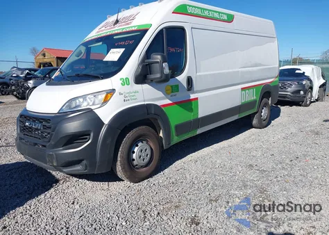 2023 Ram Promaster 2500 High Roof 159 Wb z USA, uszkodzony, nr VIN 3C6LRVDG6PE580127